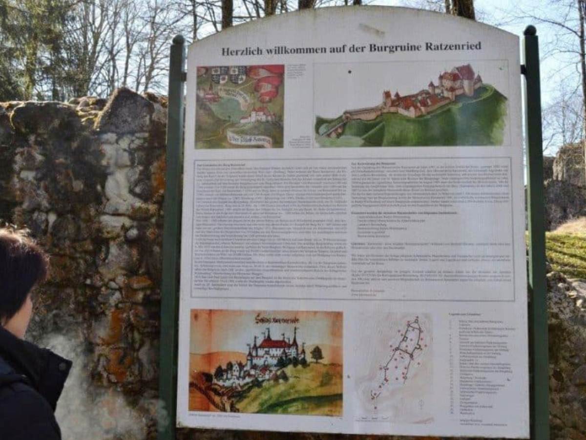 Wissenswertes auf übersichtlichen Infotafeln des Heimatvereins Ratzenried