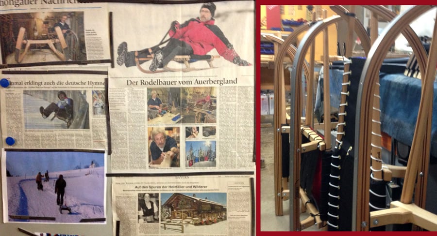 Zeitungsausschnitte über Werner Friedl
