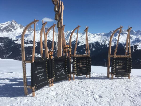Flotte Rodel aus der Rodel Manufaktur Friedl