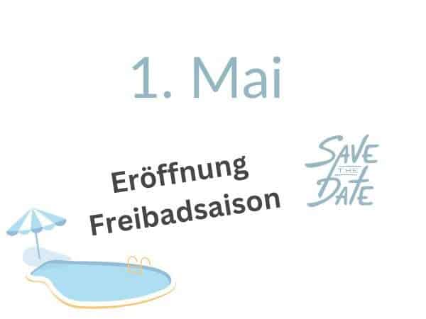 1. Mai - Eröffnung der Freibadsaison