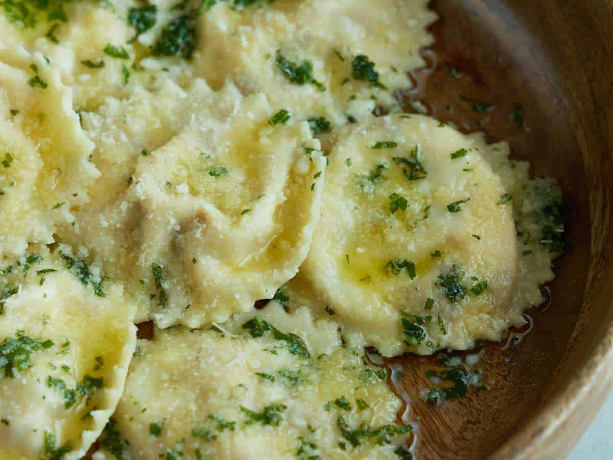 Tag der Ravioli, ein Superfood, wenn leckeres Gemüse inside ist.