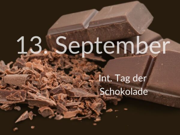 Int. Tag der Schokolade am 13. September