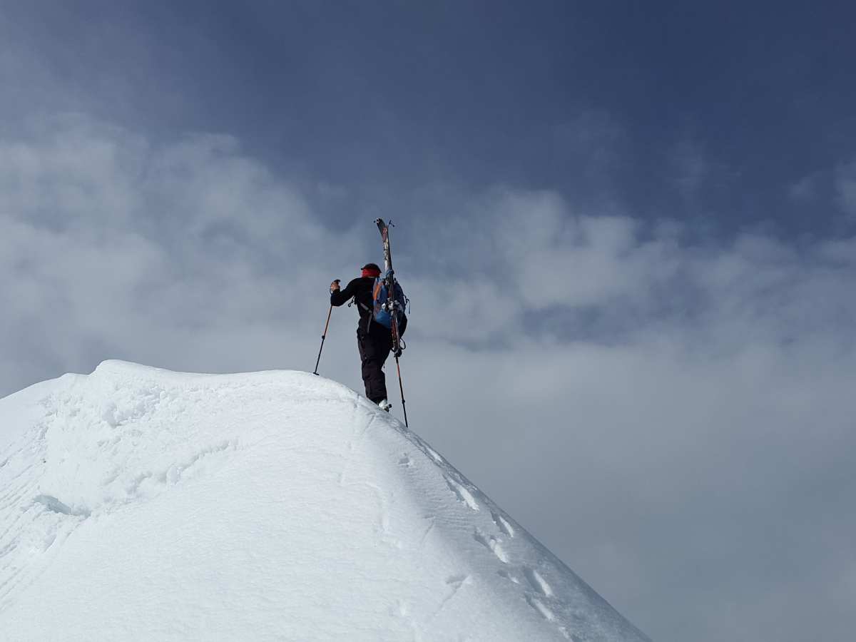 Perfekter Schnee fürs Tourengehen