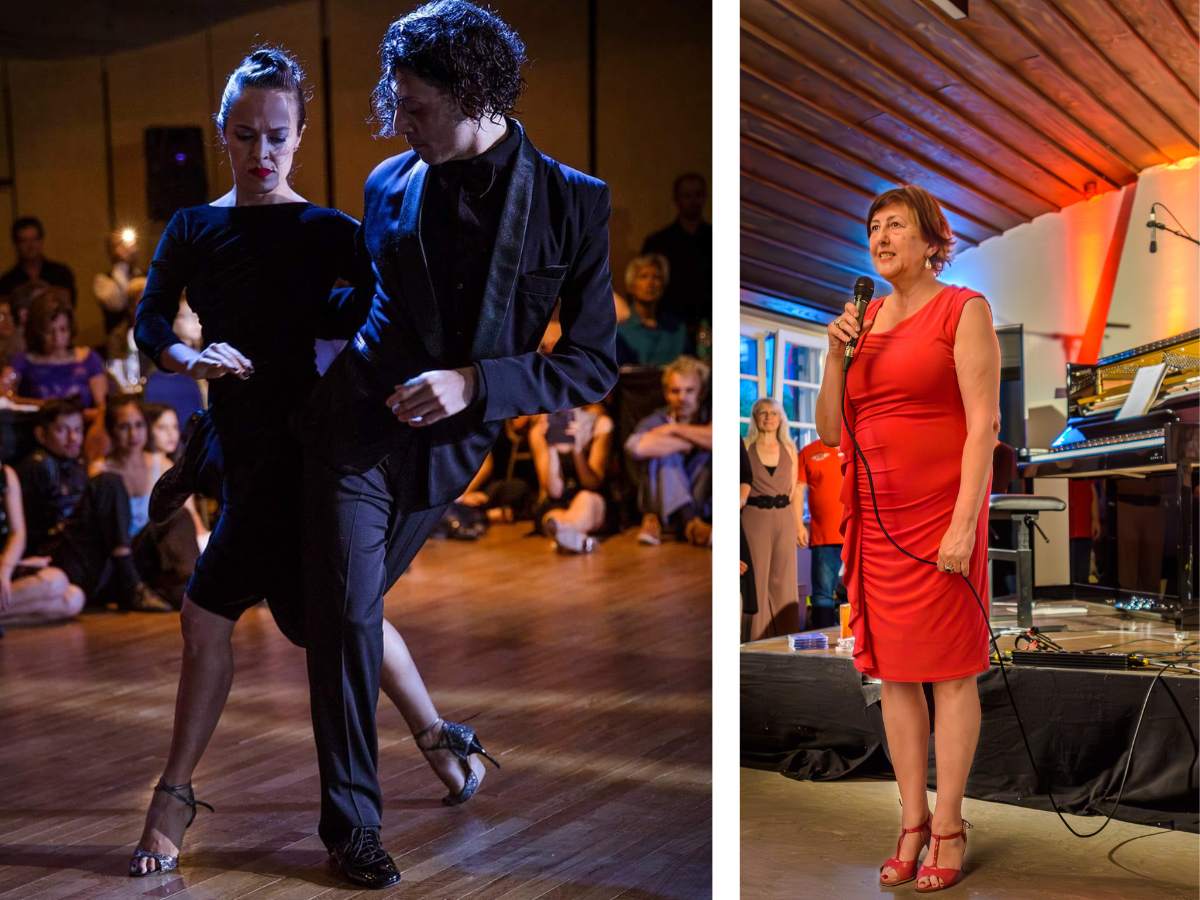 Gabriele Heinzelmann bei einer Tango Show