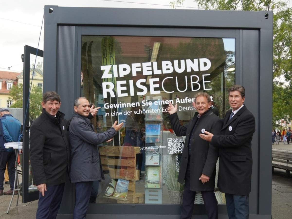 Der Zipfelbund Reisecube bei den offiziellen Feierlichkeiten am Tag der deutschen Einheit.