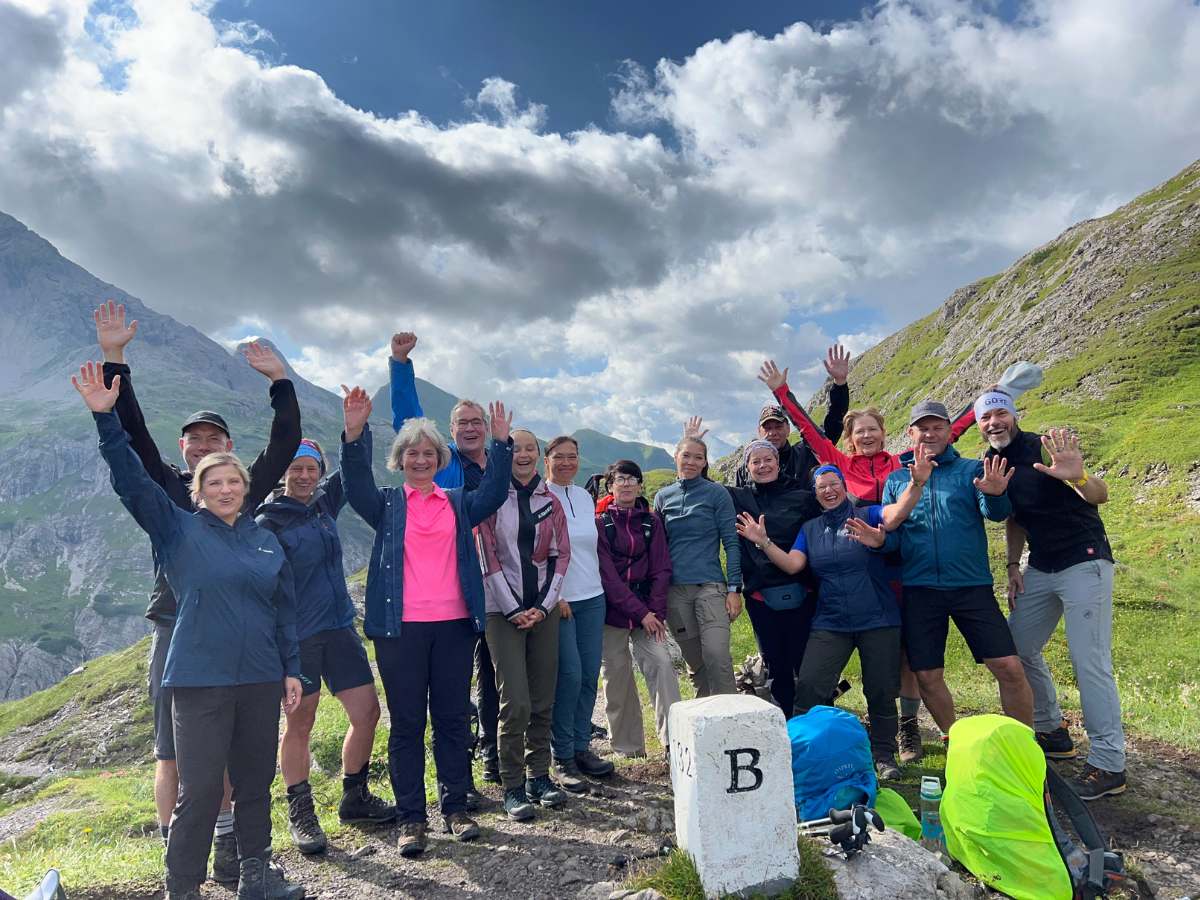 Mit Mütze in die Berge - eine Gruppenwanderung