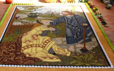 Pflanzenteppich oder Blumenteppich - Allgäuer Tradition zu Erntedank
